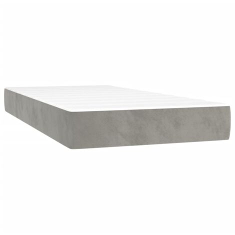 Matelas Matelas de lit à ressorts ensachés Gris clair 90x200x20 cm CFW66770 CFW568267