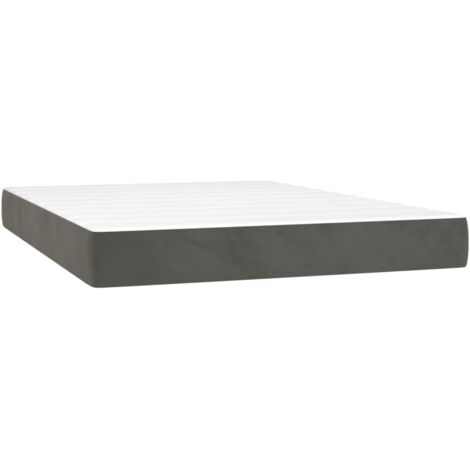 Matelas  Matelas de lit à ressorts ensachés Gris foncé 140x190x20 cm CFW66779 CFW269960