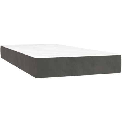 Matelas  Matelas de lit à ressorts ensachés Gris foncé 90x190x20 cm CFW66788 CFW744492