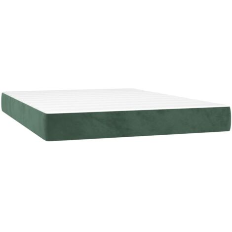 Matelas Matelas de lit à ressorts ensachés Vert foncé 140x190x20 cm CFW67004 CFW901211