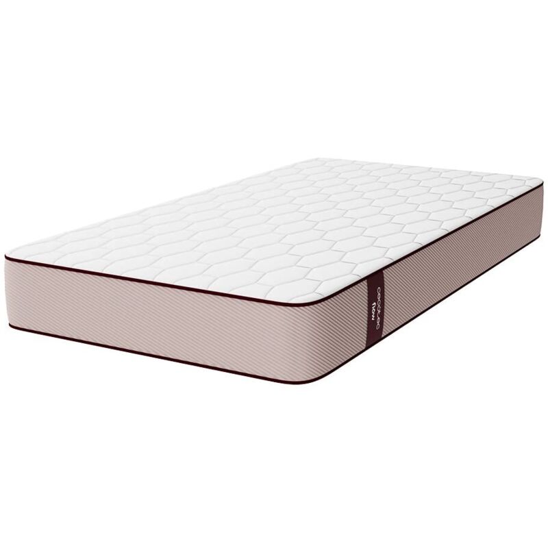 Cecotec - Matelas viscoélastique Flow PureVital 1900 90x200. Matelas Multicouche d'une Hauteur de 21 cm, Haute fermeté, Noyau en FoamVital, Tissu