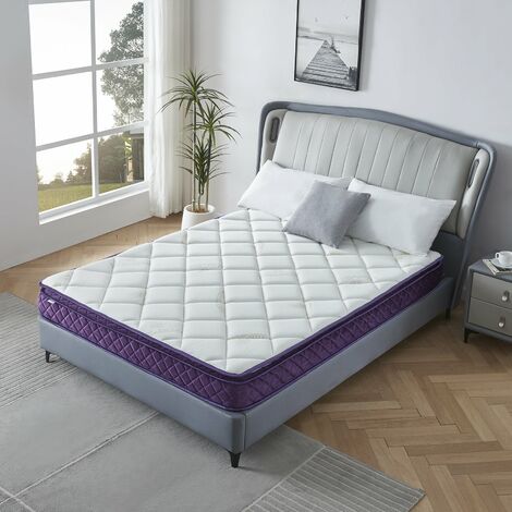 Matelas mémoire de forme 20 cm – Soutien mi-ferme – Accueil moelleux – Mousse haute résilience – Coutil jersey 100% fibres naturelles – Sofareva