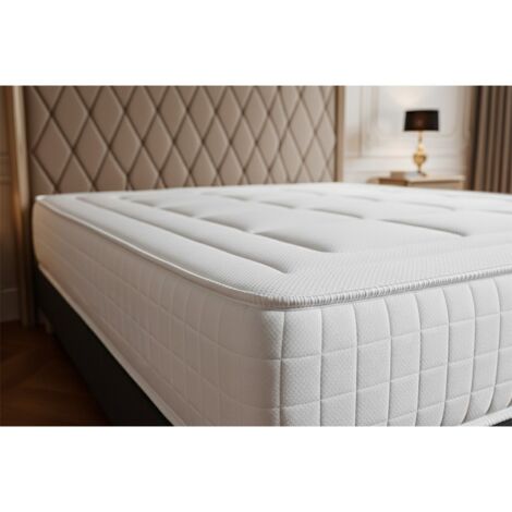 Matelas mémoire de forme 90 x 190 cm – Épaisseur 24 cm – Confort ferme – Indépendance de couchage – Fabriqué en Europe – Royal Palace Bedding
