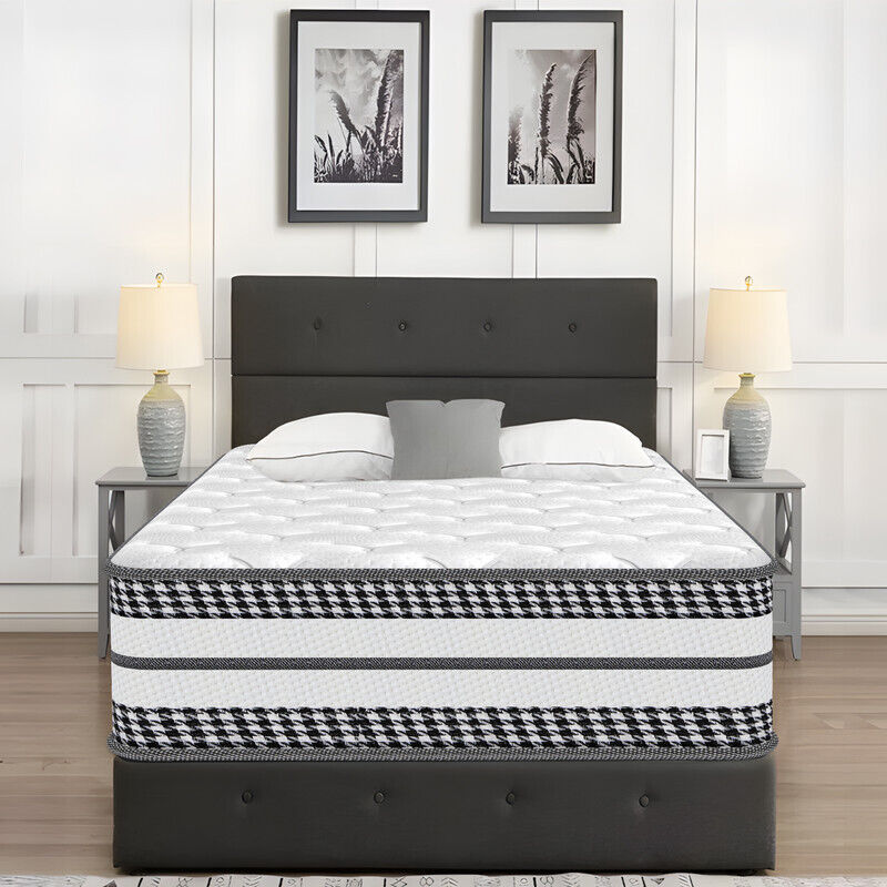 Yidatong - Matelas mémoire de forme 90x190 cm Ressorts ensachés Hybrid, Mousse mémoire hr, Blue Latex - Ferme