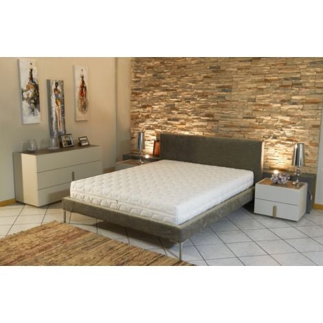 Matelas Mémoire de Forme + Alèse - 23 cm Ferme + Oreiller Visco - Spécial Sommier Electrique - Déhoussable Housse Lavable - 7 Zones de Confort - Noyau Poli Lattex HR Dernière Génération - Très Respirant