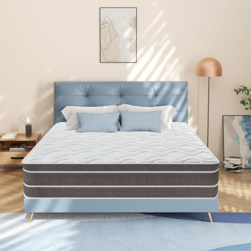 Yidatong - Matelas 140x190 cm Premium - Ép 24cm - Confortable et Respirant