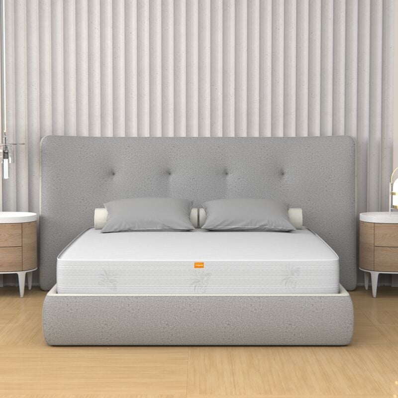 Miasuite - Matelas 90x190 Mousse à mémoire de forme, hauteur 20 cm - Revêtement Aloe Vera Live