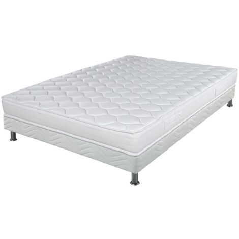 Matelas Montana + sommier tapissier Omega - 160x200 - Mousse - Hauteur 18 cm