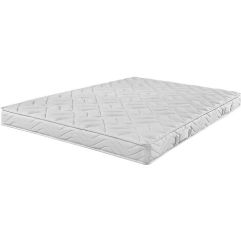 Matelas mousse 120x190x17 cm soutien ferme blanc - MORGINA