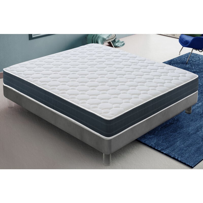 Matelas mousse 160x200 accueil mémoire de forme - epaisseur 22 cm – réversible – haute densité - modéle sensorial