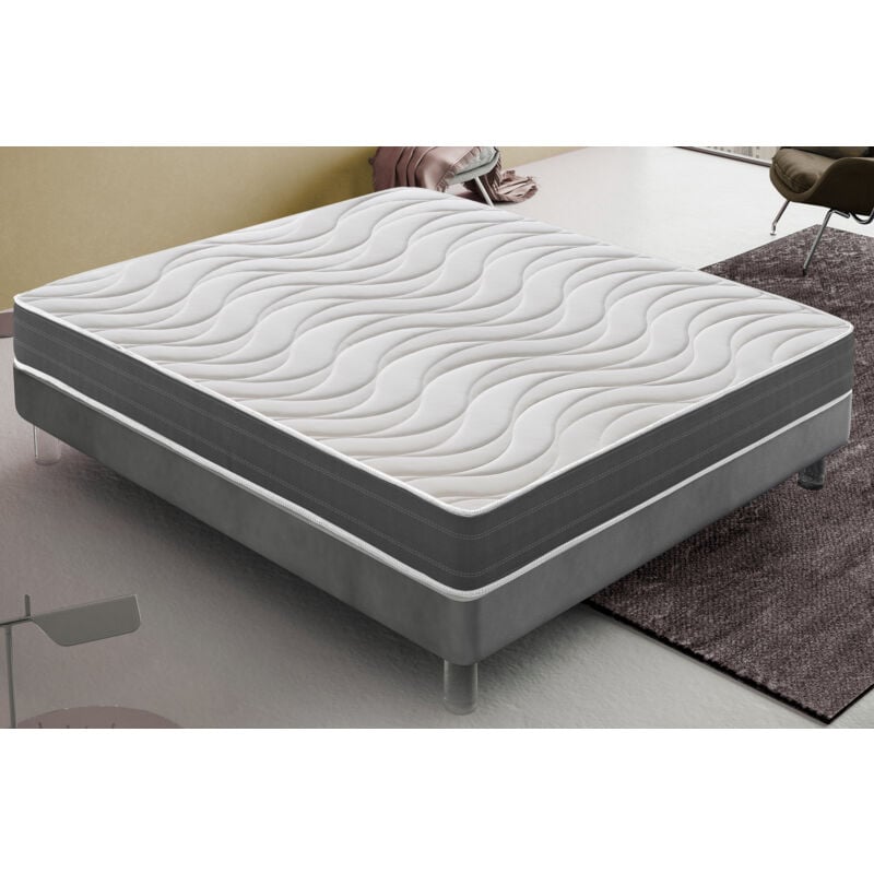 Materassiedoghe - Matelas mousse 80x200 accueil mémoire de forme - epaisseur 22 cm – réversible – haute densité - modéle argo