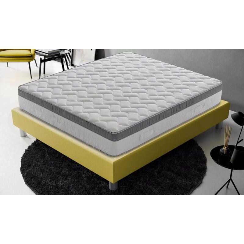 Materassiedoghe - Matelas mousse 140x200 cm accueil mémoire de forme – épaisseur 25 cm – mod plus