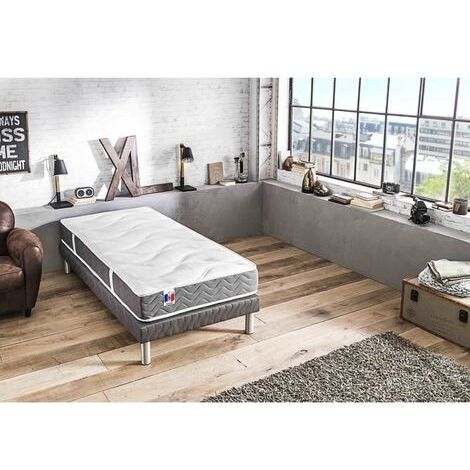 Matelas mousse 90x190 cm épaisseur 18 cm