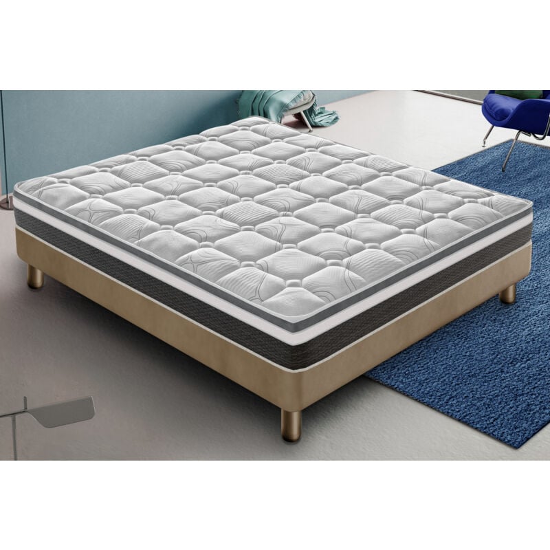 Ilovesleep - Matelas 160x200 mousse à mémoire de forme - haute densité – réversible – epaisseur 20 cm