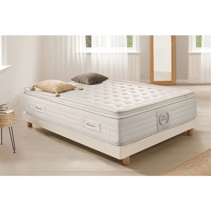 Moonia - Matelas Mousse à memoire de forme King Premier Multizone - 135X190 cm