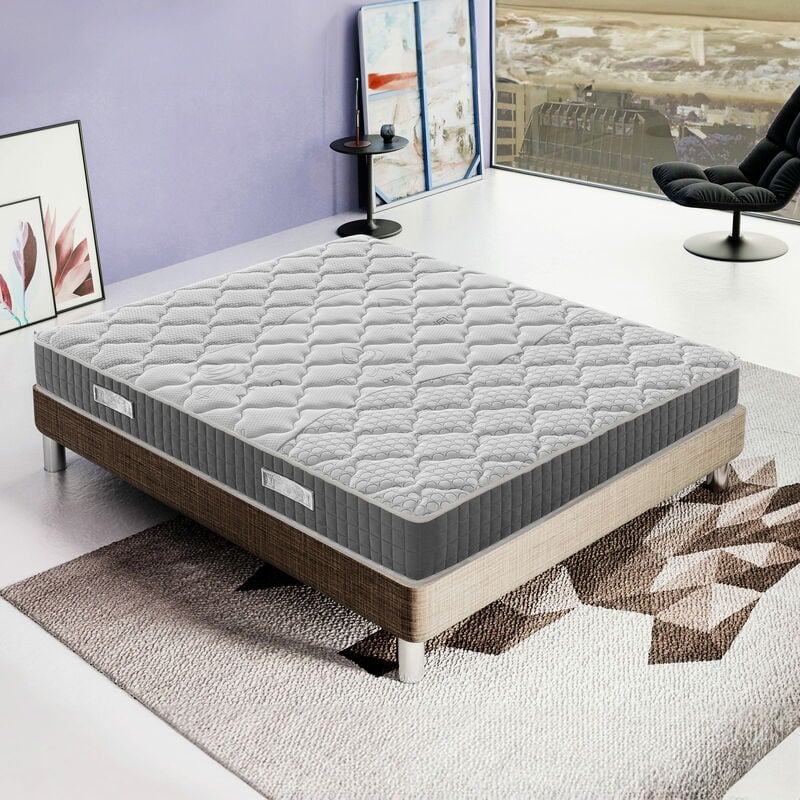 Ilovesleep - Matelas Mousse 90x190 Accueil Mémoire De Forme - Epaisseur 20 cm – Haute Densité - Modéle Hermes