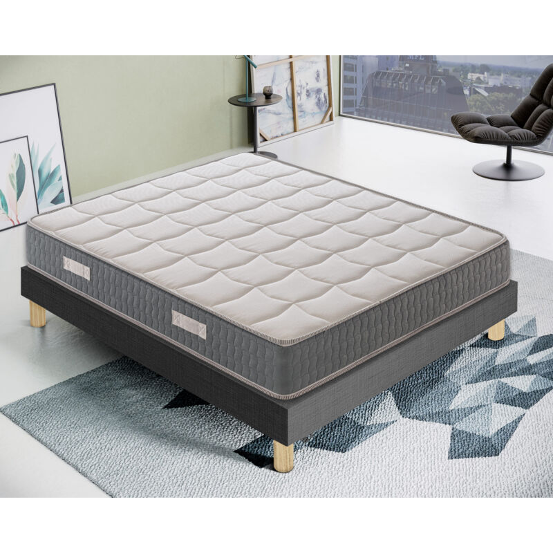 Ilovesleep - Matelas Mousse - Accueil Mémoire De Forme - Haut 21 Cm - Mod Delphine - Haute Densité – 140x190