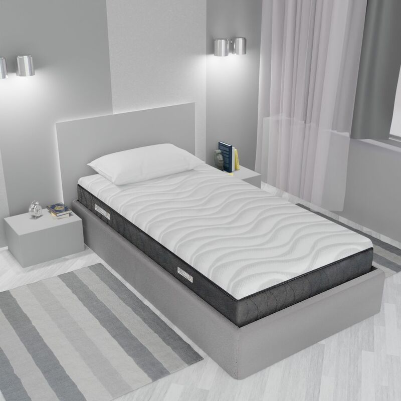 Leonardo - Matelas Mousse d'Eau Modele Orthopedique Ilaria - 20 CM de Haut - Anti - acarien Hypoallergenique - Soulage les Points de Pression - carre