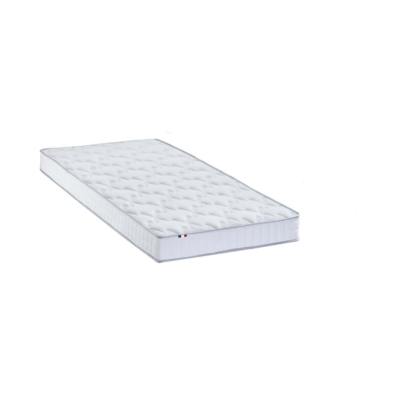 Matelas mousse haute resilience + latex 3 zones essence - made in <strong>france</strong> dimensions 90 x 190 cm