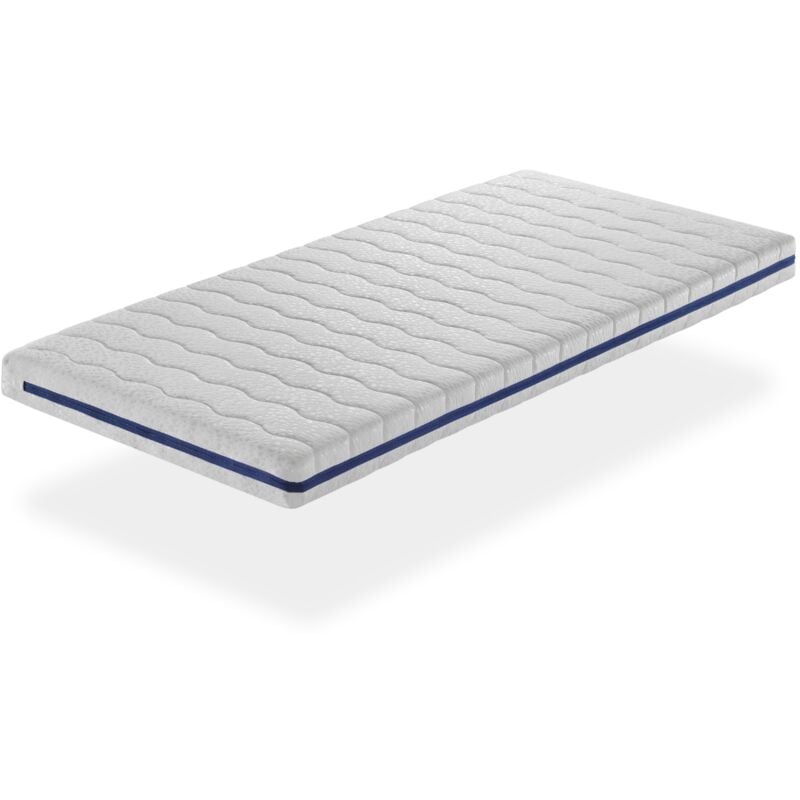 Matelas mousse respirante 90X140 loa, Epaisseur 11 cm, Dehoussable, ergonomique et adaptable