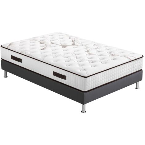 Matelas mousse + Sommier SP18 Volcan 140x190 Myriade - H. 21 cm - Soutien équilibré