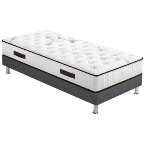 Matelas mousse + Sommier SR15 Volcan 90x190 Myriade - H. 21 cm - Soutien équilibré