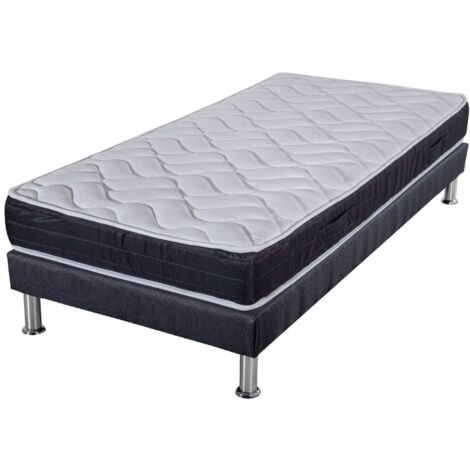 Matelas mousse + Sommier SR9 Deco 90x190 Malta - Hauteur 20 cm - Soutien très ferme