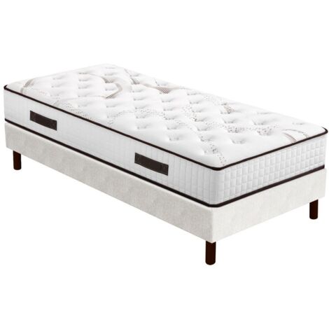 Matelas Myriade 4 + sommier SR15 - 90x190 - Mousse - Hauteur 23 cm - Soutien medium