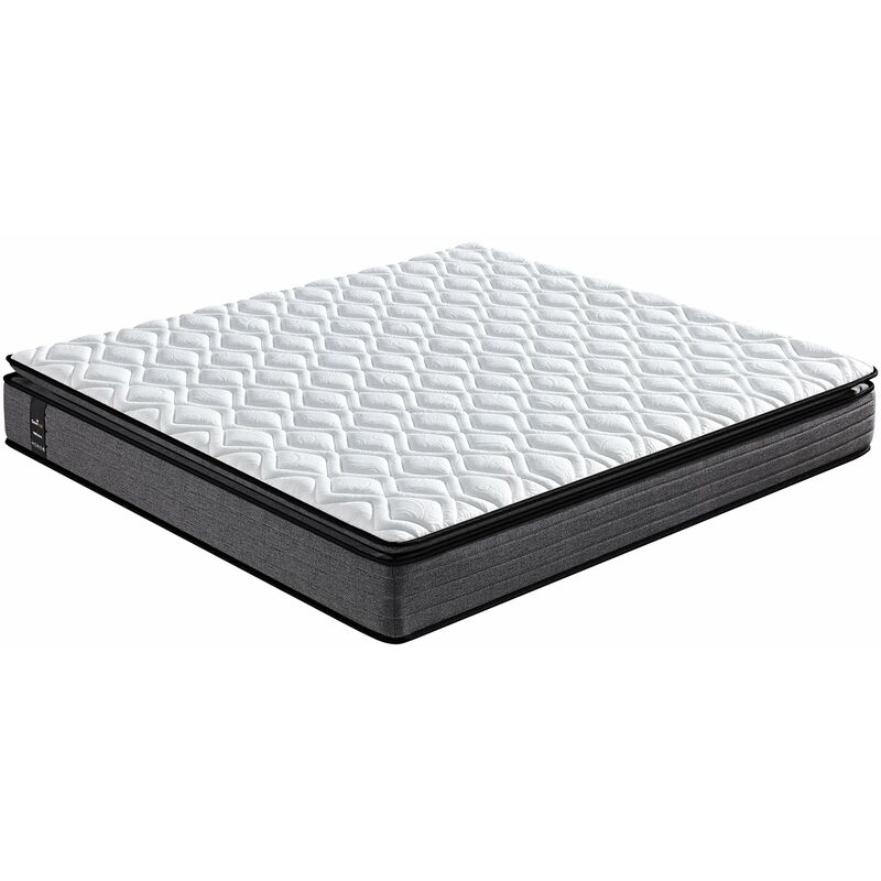 Sampur - Matelas Nirvana : Mousse à mémoire de forme, Latex et Ressorts ensachés - 26 cm - 90x190 cm