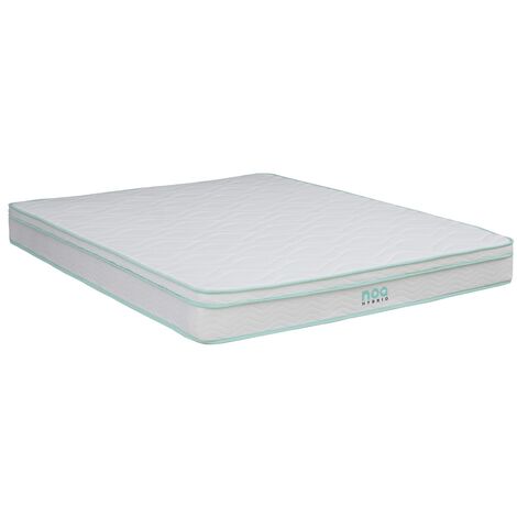 Matelas noa a Ressorts + 3 cm de Latex 75 Kg/m3 - 90x190 Hauteur +/- 20 cm - Accueil Ferme - Soutien Ferme - 5 Zones de Confort - Hypoallergenique