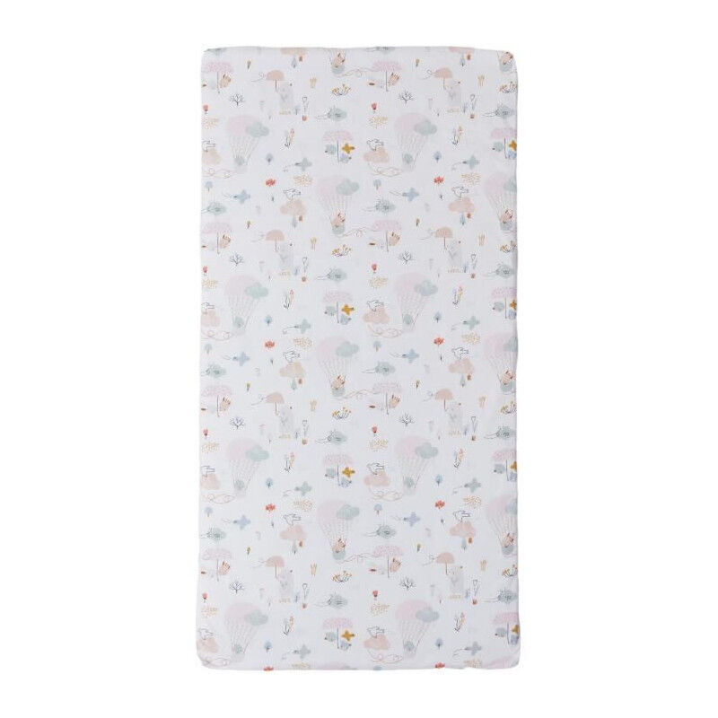 Tineo - Matelas nomade Balloons - 120 x 60 x 4 cm - Blanc