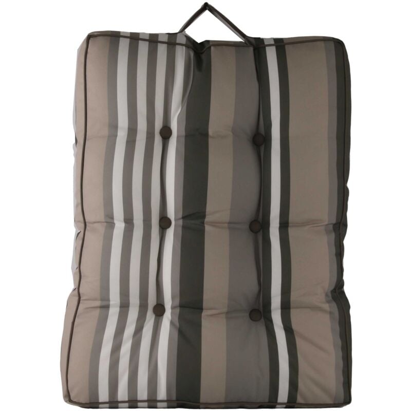 Matelas extérieur à rayures Naturel 60x80 cm