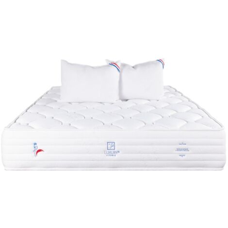 Matelas Patriote Mousse, 27cm, mousse haute densité , Indépendance du Couchage, Soutien ferme + Oreiller, 140x200cm