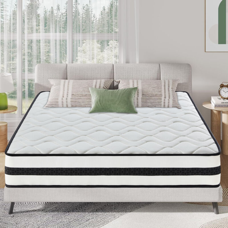 Matelas 140x190 cm - Épaisseur 22 cm - Mousse à mémoire de Forme + Blue Latex - Durable - 7 Zones - Soutien Parfait