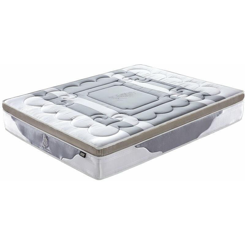 Sampur - Matelas Platinium Small : Mousse à mémoire de forme, Latex et Ressorts ensachés - 26cm - 90x190 cm