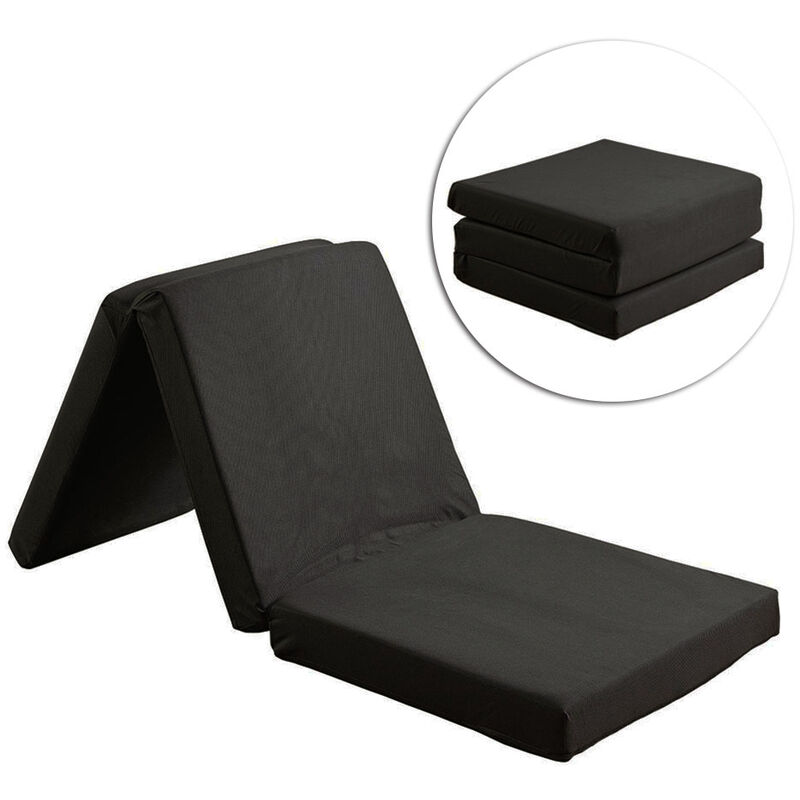 Matelas pliant touristique confortable noir