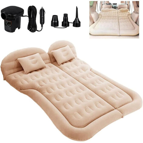 Matelas Pneumatique de Voiture SUV Multifonctionnel Pliant Siège Air d'auto Lit MPV Gonflable de Siège Arrière Lit Voiture pour Camping Piscine Plage Voyages