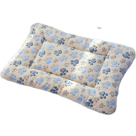 Matelas pour animaux, panier pour chiot, couverture chaude pour dormir, couverture en laine, marron clair