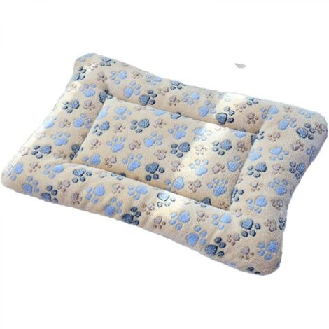 Matelas pour animaux, panier pour chiot, couverture chaude pour dormir, couverture en laine, marron clair