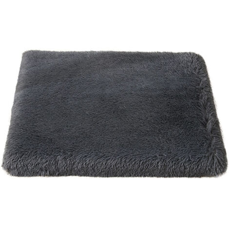 Matelas pour cage de transport/chenil, lavable, gris foncé, 50 x 40 x 10 cm