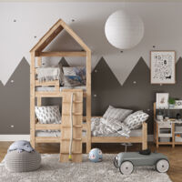 Vitalispa Teddy Matelas Enfant 100x90 Cm Avec Jeux - Gris, Mousse Haute Résilience