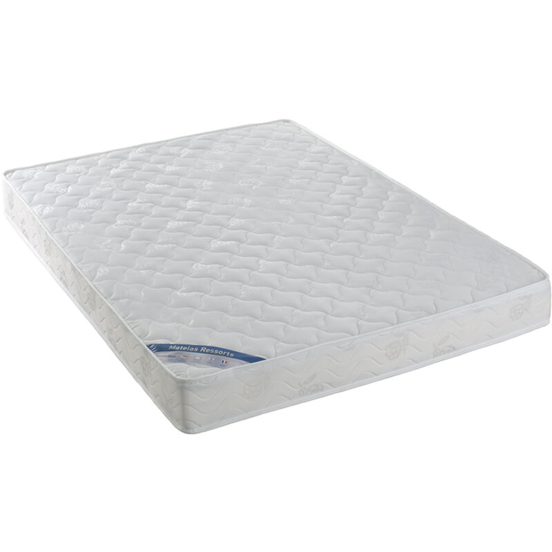Matelas à ressort biconiques 140x190 cm 2 faces de couchage