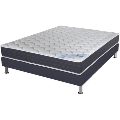 Matelas ressort + Sommier Omega Volcan 160x200 Rhodes - H. 24 cm - Soutien ferme