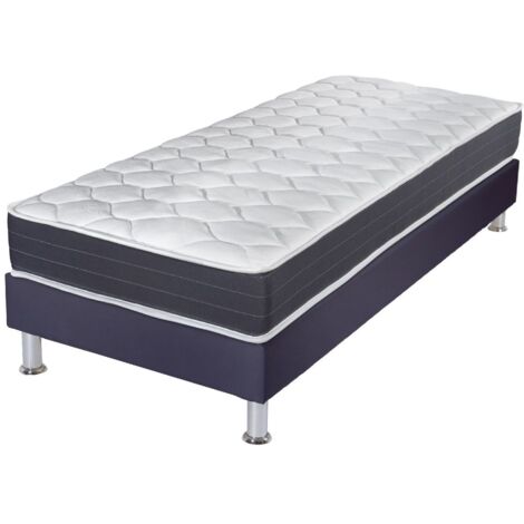 Matelas ressort + Sommier Omega Volcan 90x190 Record - H. 20 cm - Soutien ferme