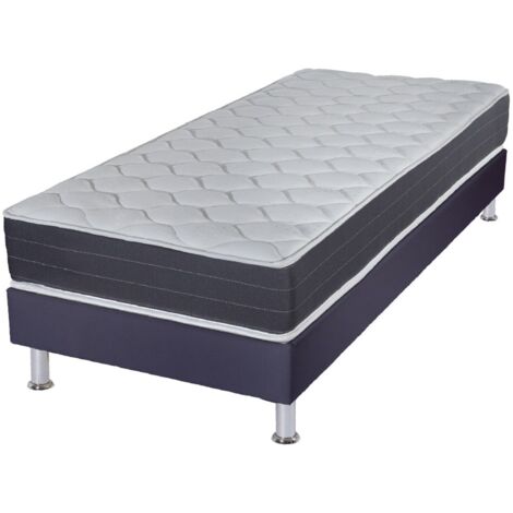 Matelas ressort + Sommier Omega Volcan 90x190 Rhodes - H. 24 cm - Soutien ferme