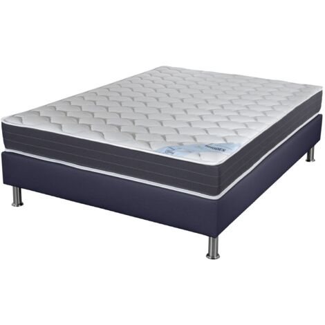 Matelas ressort + Sommier SP18 Volcan 160x200 Rhodes - Hauteur 24 cm - Soutien ferme