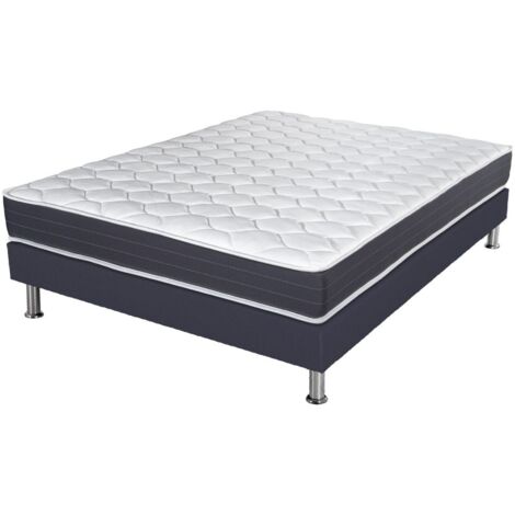 Matelas ressort + Sommier SR15 Volcan 160x200 Record - H. 20 cm - Soutien ferme