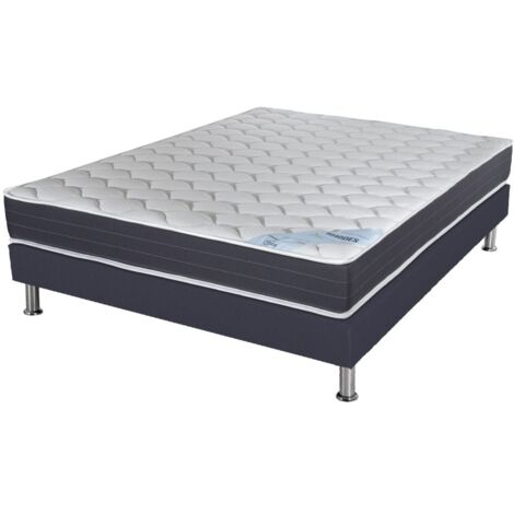 Matelas ressort + Sommier SR15 Volcan 160x200 Rhodes - H. 24 cm - Soutien ferme