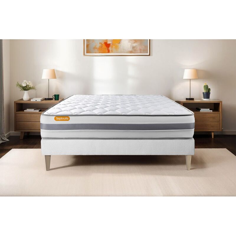 Septnuits - Matelas Memo spring 140 x 190 cm - Epaisseur : 22cm