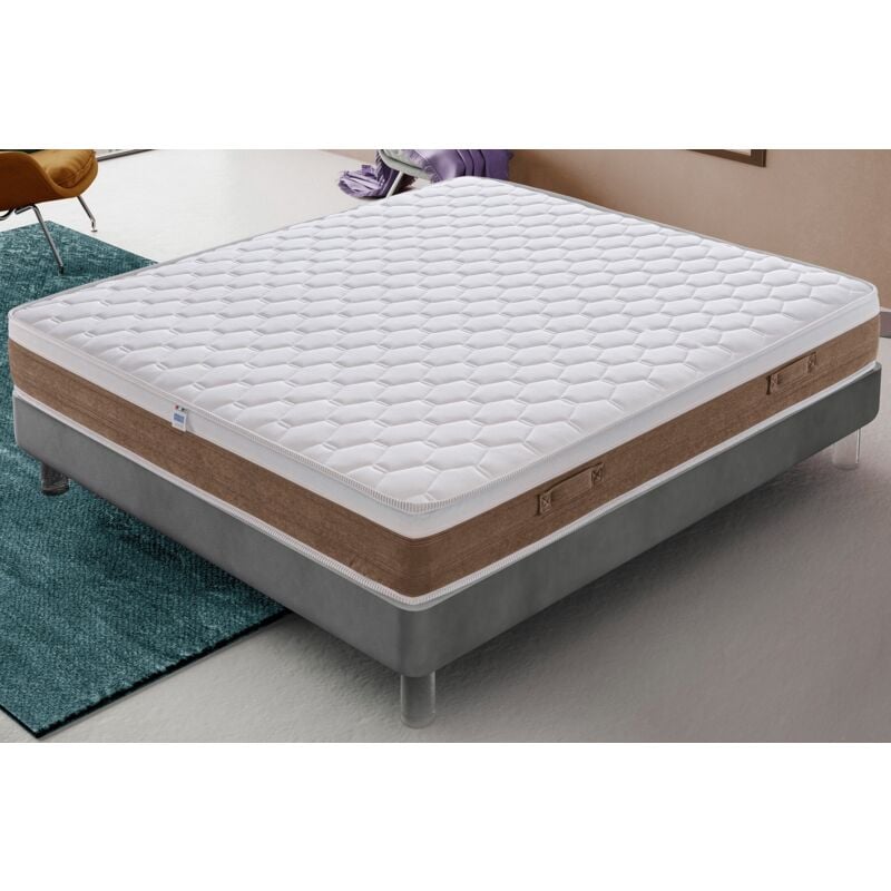 Matelas ressorts ensachés 120x190 accueil mousse hr - epaisseur 22 cm - modéle sunny